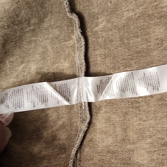 PRETTY LITTLE THING Women's  Tan Sleeveless Denim TopVest Size 8. - Picture 5 of 13